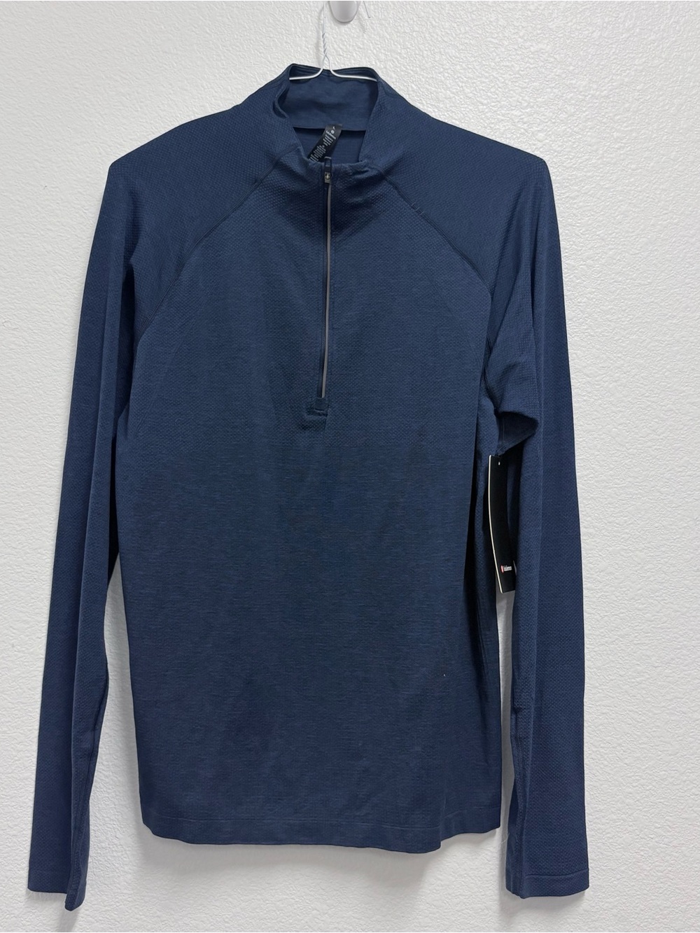 NWT Lululemon Men’s Metal Vent Tech 1/2 Zip 2.0 Sz Large Navy Blue LM3BL8S